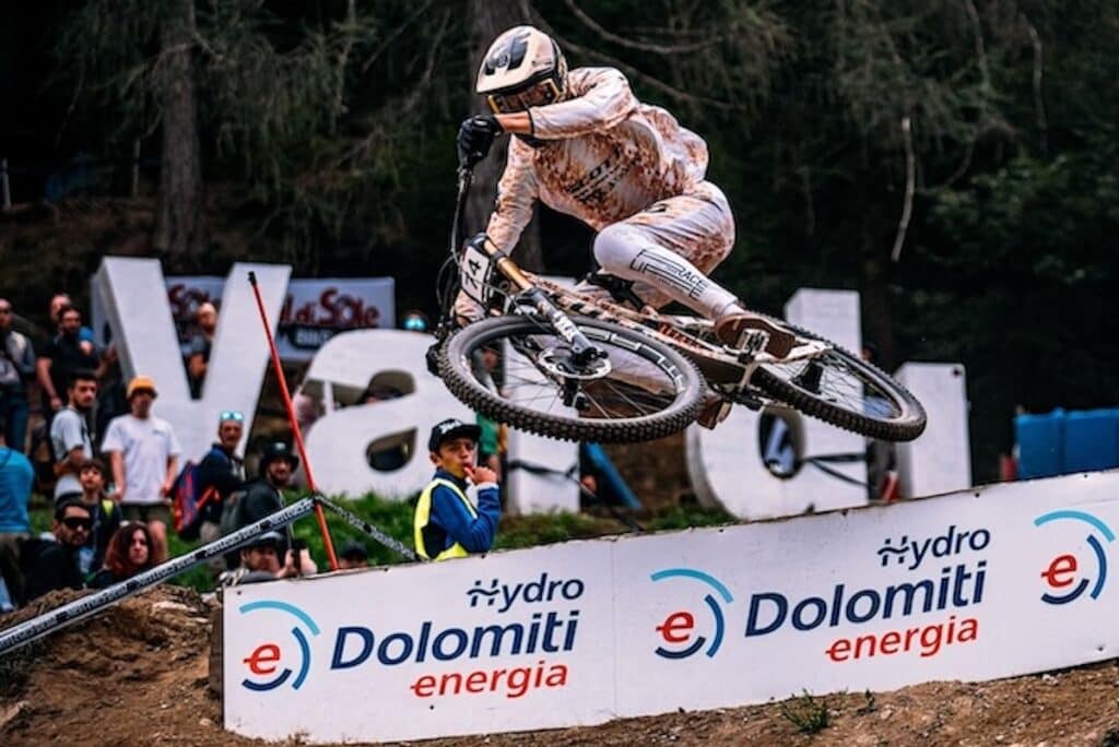 Downhill mountain bike rider