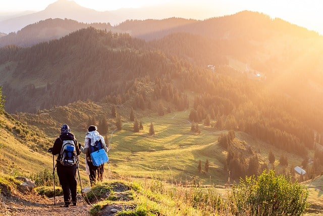 Hikers on an adventure