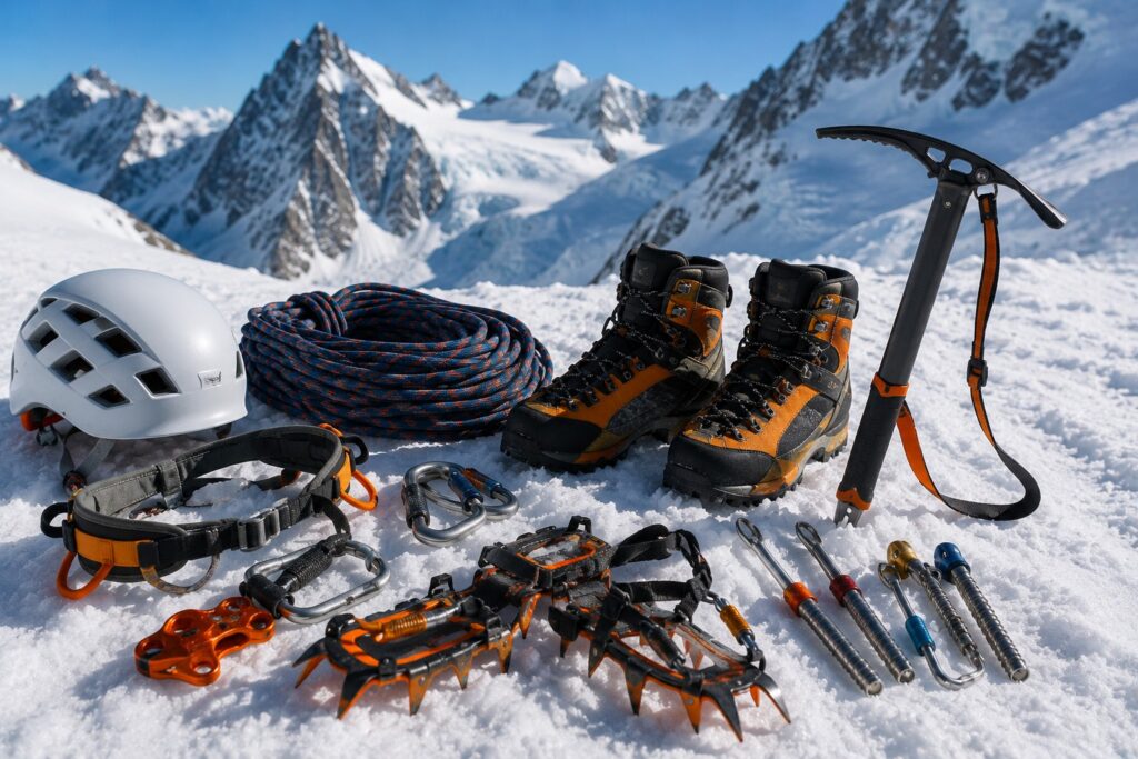 le matériel de l'alpiniste