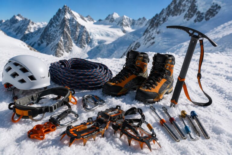 le matériel de l'alpiniste