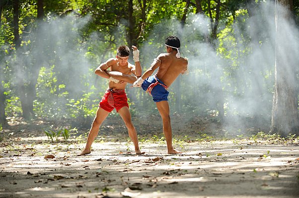 boxe birmane combat art de boxe et corde de combat liée à la main