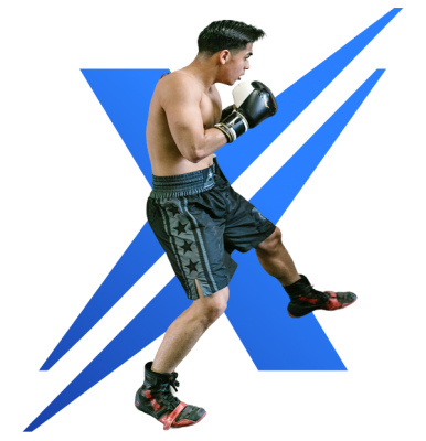 homme avec gant de boxe