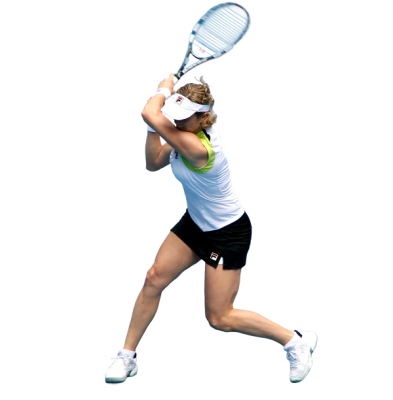 Jugador de tenis en la pista