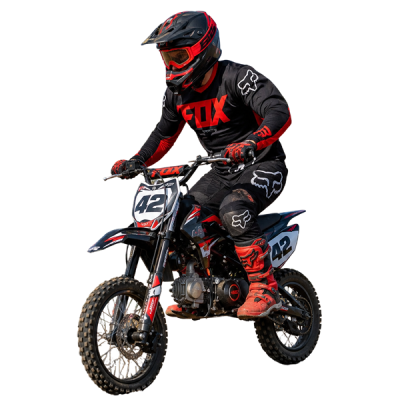 Pilote Pit Bike GP sur circuit karting