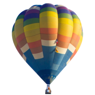 gas balloon drifting high in the sky