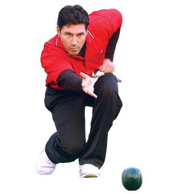 Seguro de bolos sobre césped