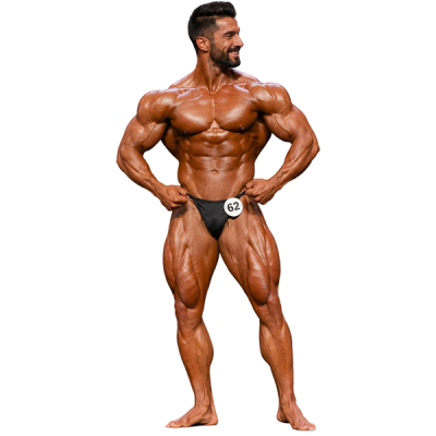 culturista entrenando con cargas pesadas