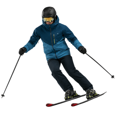 skier on a snowy slope