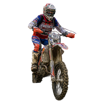 para enduro rider on an adapted motorbike off-road